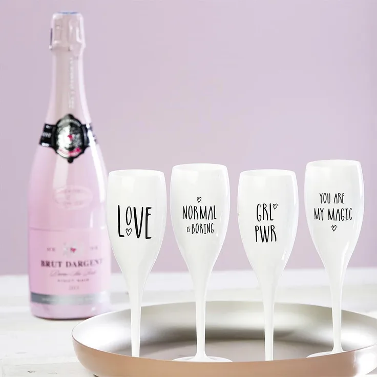 Koziol Superglas 100 Ml Cheers No. 1, 4er-Set
