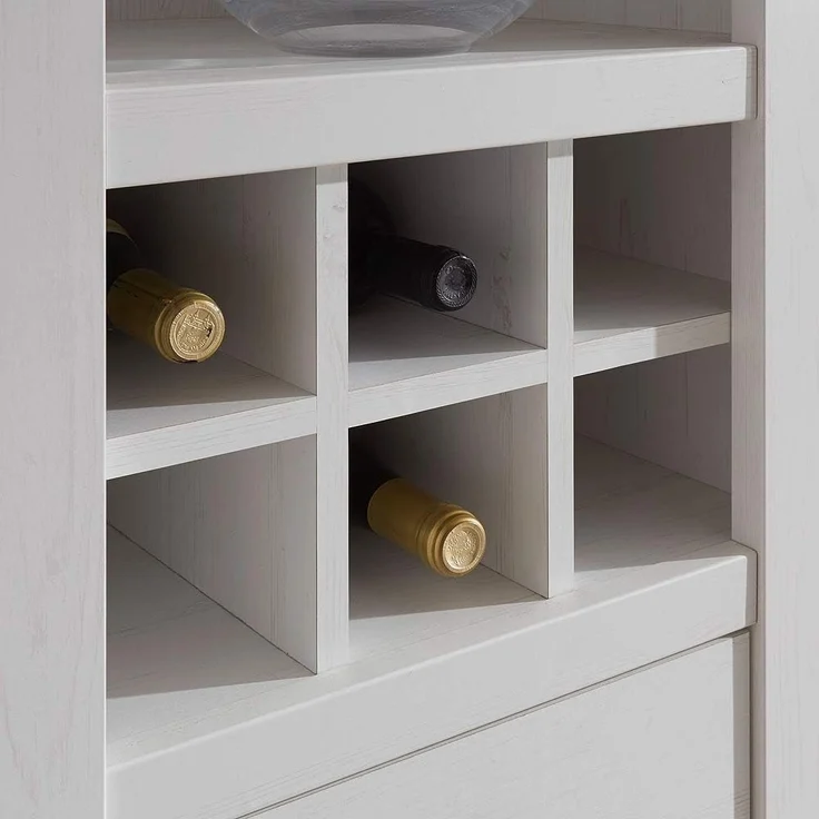 Lomadox Wohnwand WINGST-61, (3-St), Wohnzimmer im Landhaus-Stil Pinie weiß Nb. inkl. LED 340x207x45cm – Bild 6