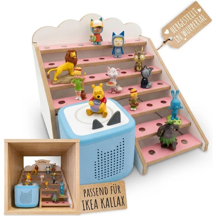 Holzura Kinderregal Tonie Regal für IKEA KALLAX – magnetisch – für ca. 50 Toniefiguren – Bild 1
