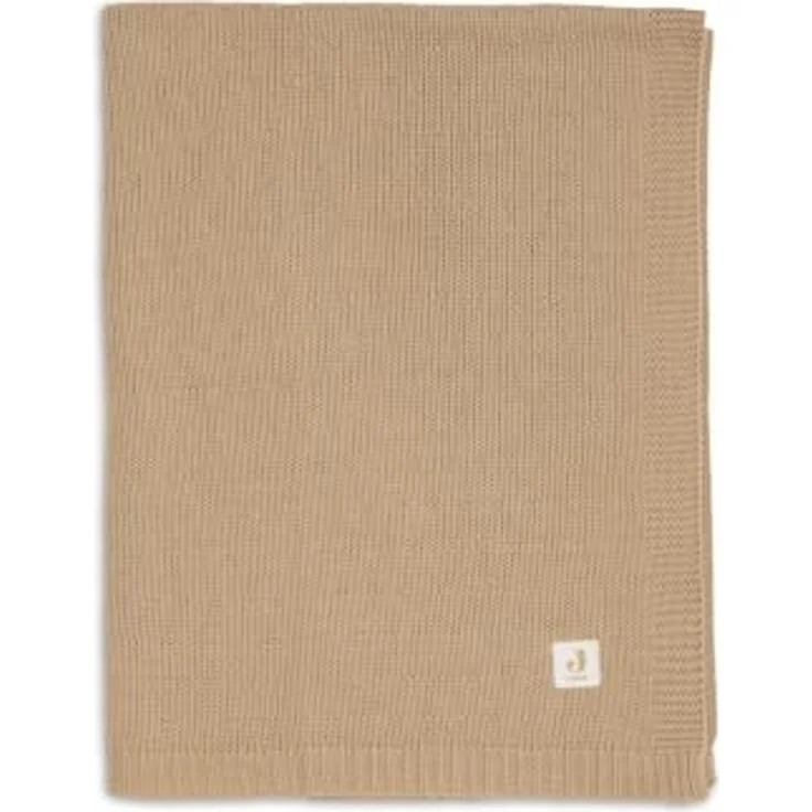 Jollein Babydecke - 75x100 cm - 1.0 TOG - Baumwollmischung - Für Babywiege & Kinderwagen - Oeko-Tex Zertifiziert - Sprinkle Knit - Hazel – Bild 1
