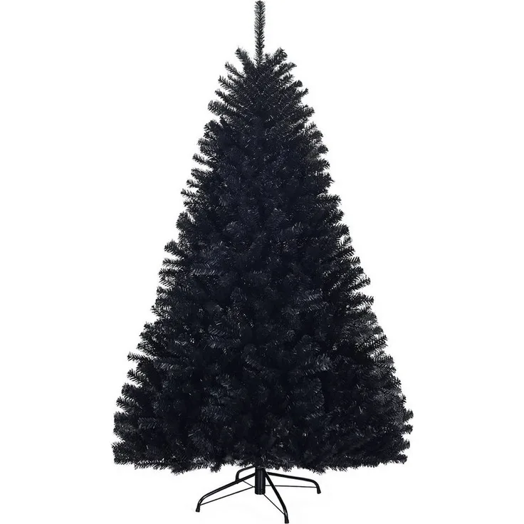 COSTWAY Künstlicher Weihnachtsbaum, 225cm, mit 1258 PVC Spitzen & Ständer