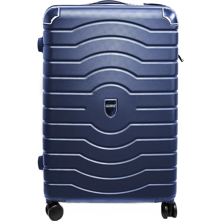 3 Tlg. Reisekoffer- Set mit 4 Räder 360° drehbar, Hartschale mit Kantenschutz Blau – Bild 4