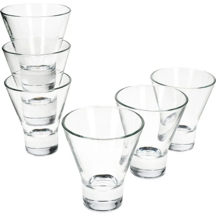 MamboCat Glas MamboCat YPSI 6x Dessertgläser Glas 170ml Dessert Snacks Salat Shots, Glas