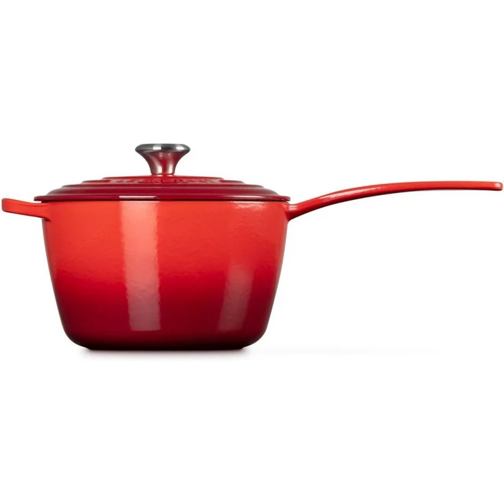LE CREUSET Kasserolle Stielkasserolle, Rund, Gusseisen, Ø 20 cm, 3,61 kg, Kirschrot, 21181200602430 – Bild 4