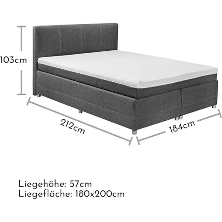 Boxspringbett LUANDA 2 – Bild 3
