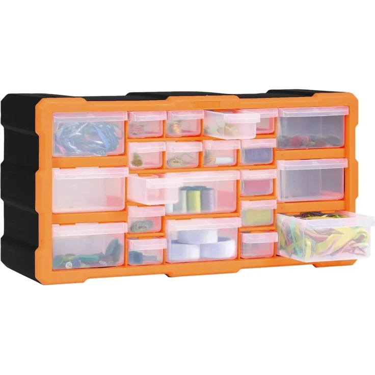 vidaXL Multi-Schubladen-Organizer mit 22 Schubladen 49x16x25,5 cm 147583 – Bild 7