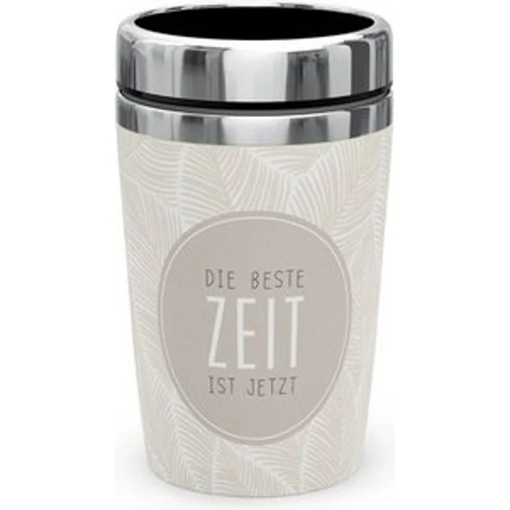 Thermobecher Isolierbecher Thermo Kaffeebecher To Go 240ml la vida Auswahl RELAX Feder 388391 – Bild 2