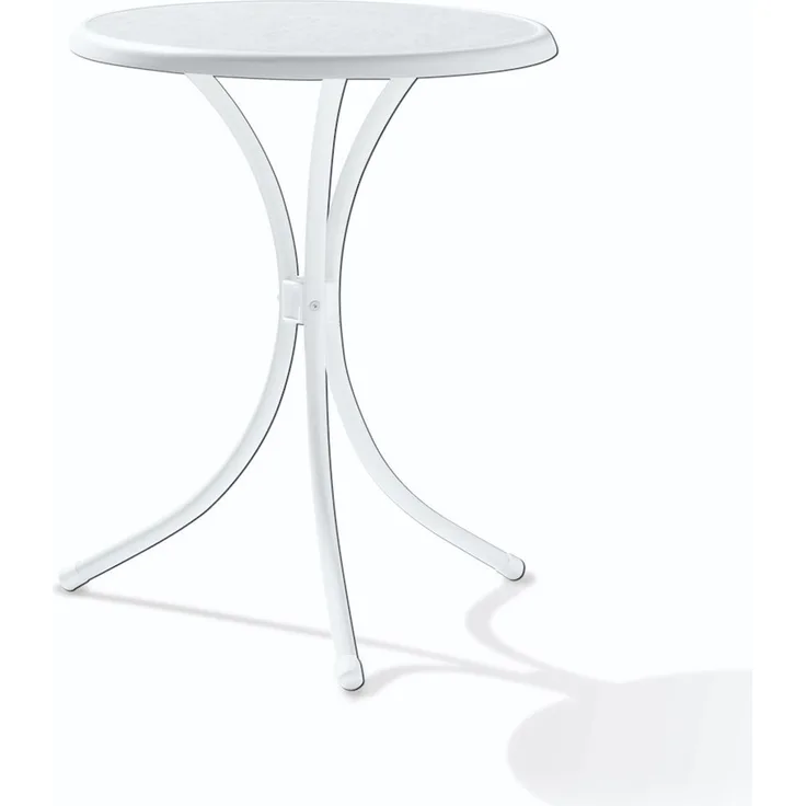 Sieger Bistro-tisch Bistro-tisch mit Mecalit-PRO Tischplatte, Stahl Weiß 60 x 72 x 60 cm