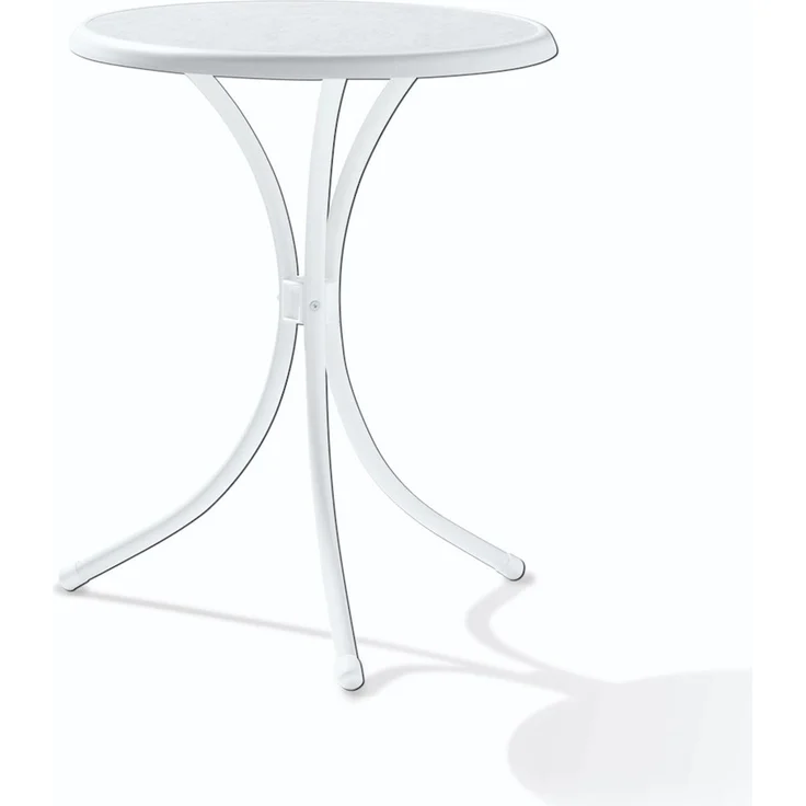 Sieger Bistro-tisch Bistro-tisch mit Mecalit-PRO Tischplatte, Stahl Weiß 60 x 72 x 60 cm