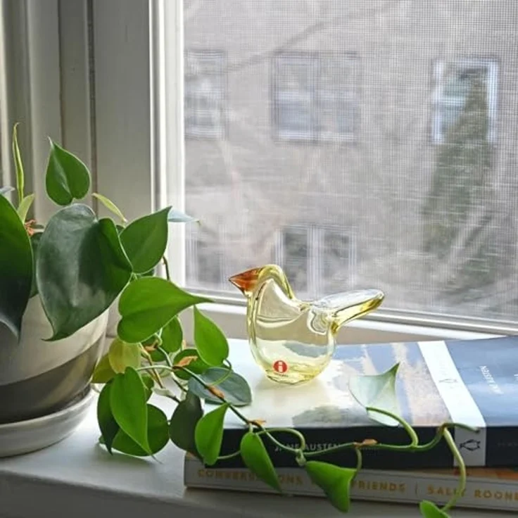 iittala Birds by Toikka Fliegenfänger gelb/kupfer – Bild 2