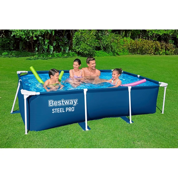Steel Pro™ Frame Pool ohne Pumpe 259 x 170 x 61 cm, dunkelblau, eckig – Bild 2