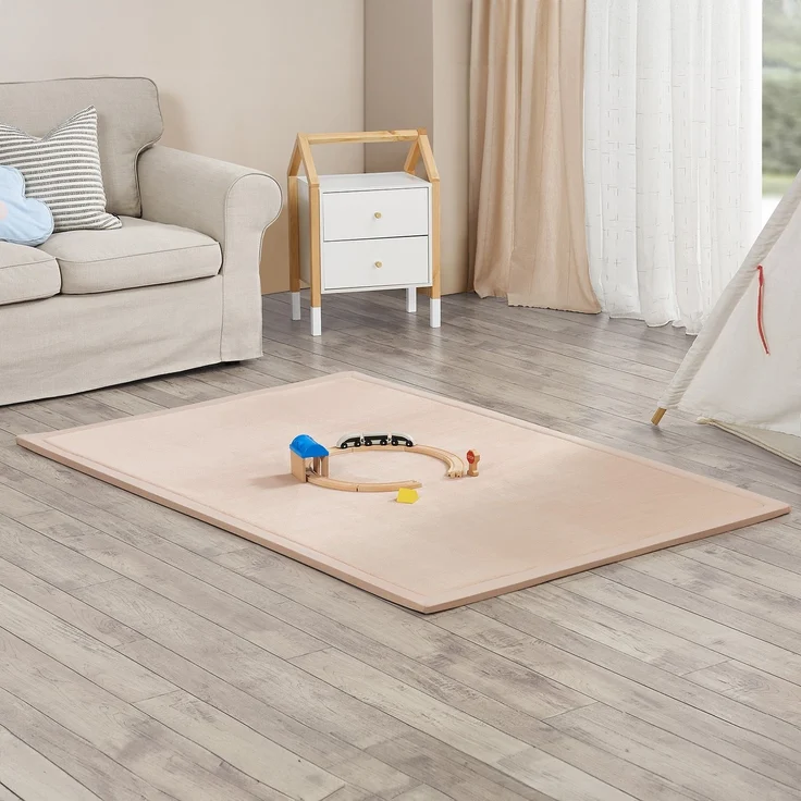 Juskys Krabbelmatte, Polyester beige, 180 x 120 cm – Bild 2