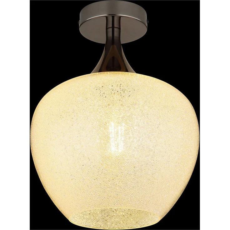GLOBO LIGHTING Deckenleuchte MAXY, ohne Leuchtmittel, Deckenlampe/schwarz-chrom/Glas klar/Acrylkristalle – Bild 3