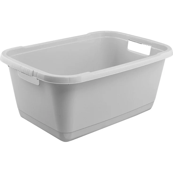 keeeper Wäschewanne aenna, 2er Set, 65 x 44 x 28 cm, 52 l (Set, 2 St), praktische Griffe, platzsparend ineinander nestbar