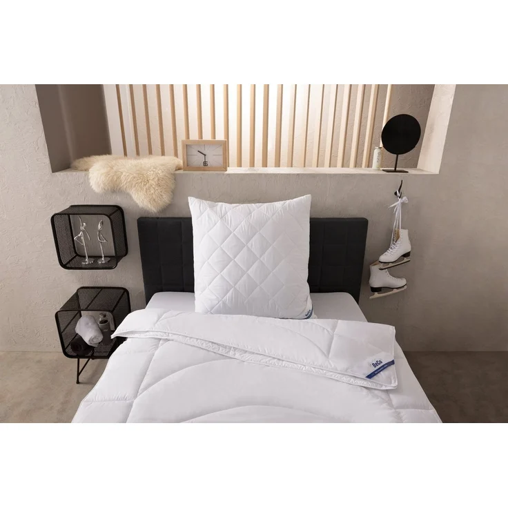 Beco Microfaserkissen Medibett, Kopfkissen, Füllung: Polyester, Bezug: Polyester oder Baumwolle, Bauchschläfer, Rückenschläfer, Seitenschläfer, Kissen 40x80 cm, 80x80cm, Allergiker geeignet (Hausstauballergiker) – Bild 3