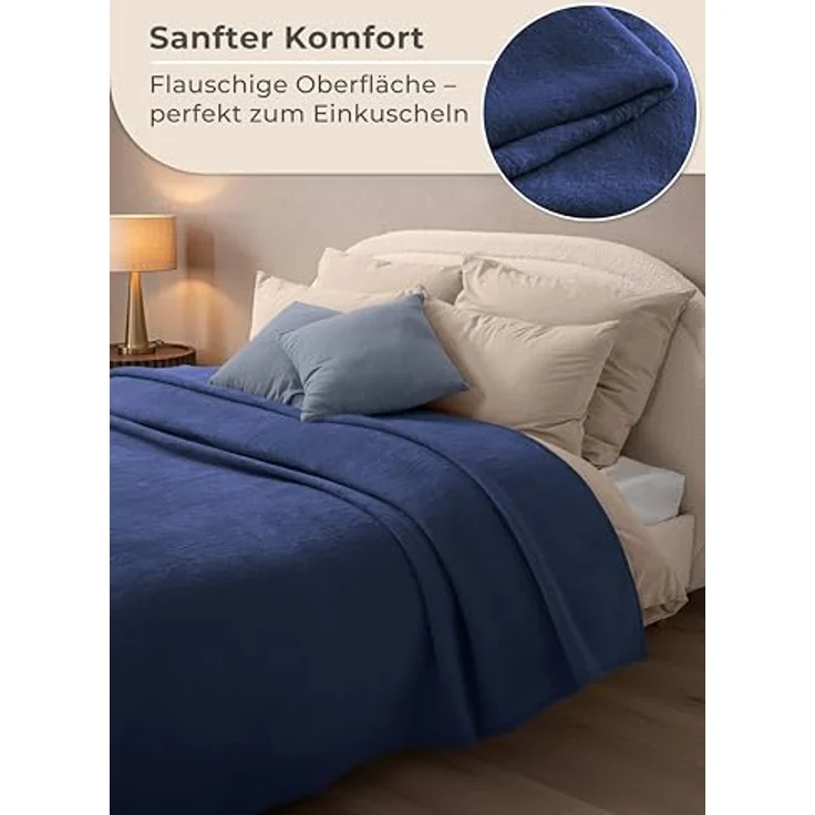 Wohndecke Wohndecke aus Baumwolle - Kuscheldecke, Baumwolldecke -, Laynenburg, Decke als Sofa-decke, Couchdecke, Wolldecke aus Baumwollmix – Bild 5