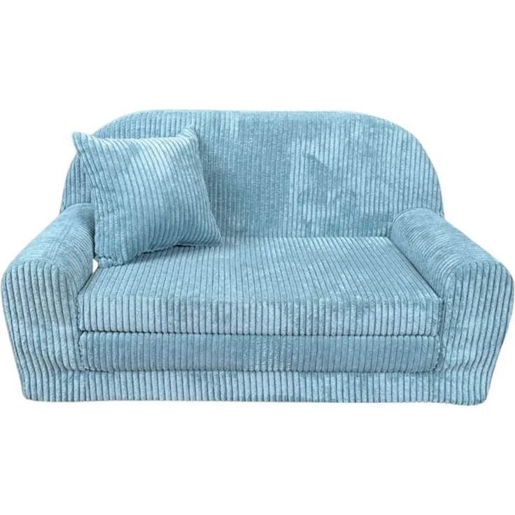 FORTISLINE Kindersofa Mini-Sofa Rosalia aus Cord – Komfort, Stil und Sicherheit für Ihr Kind, zusammenklappbar, waschbarer Bezug, keine Montage erforderlich – Bild 4