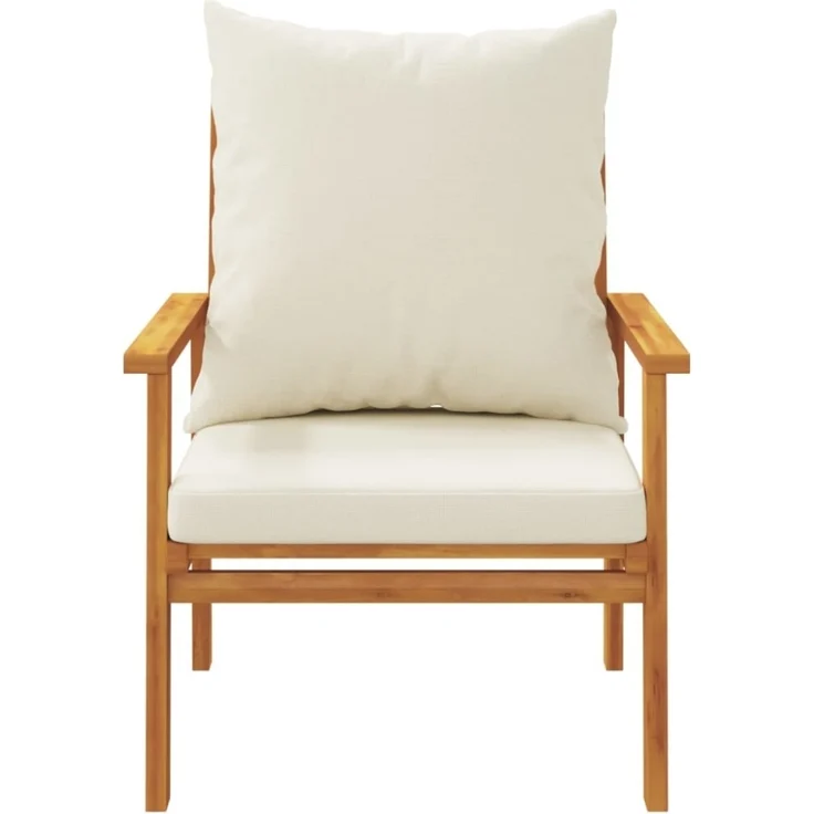 vidaXL 4-tlg. Garten-Lounge-Set mit Kissen Massivholz Akazie 3211795 – Bild 10