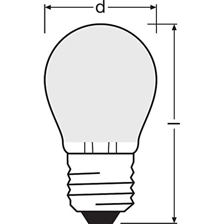 OSRAM Classic P LED-Lampe E27, 1,5W, warmweiß 2.700K, matt, nicht dimmbar – Bild 11