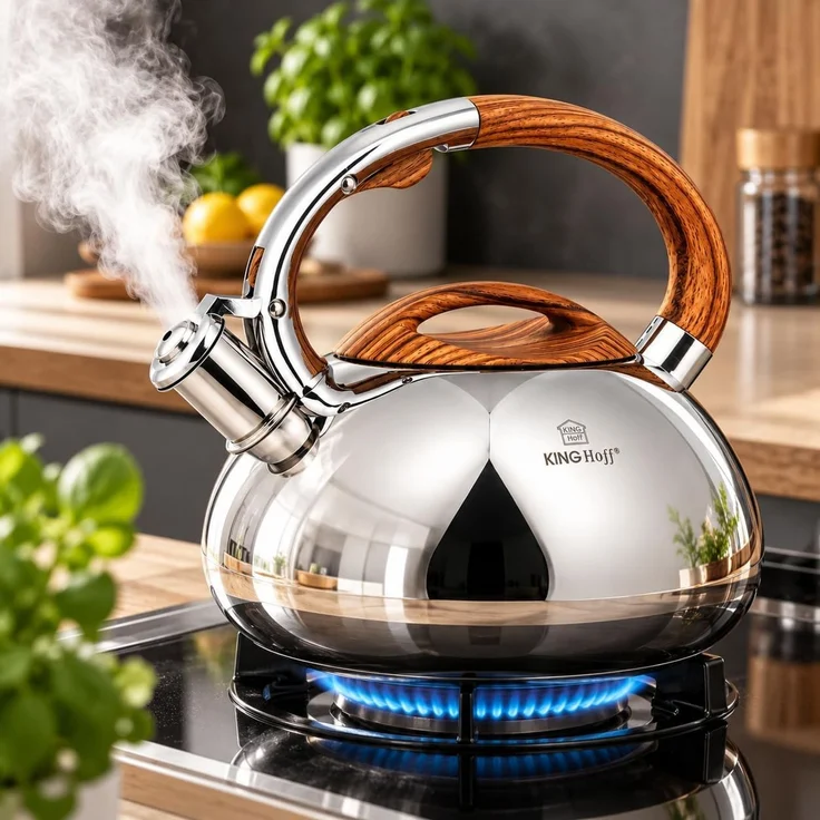 Kinghoff Kinghoff Stahlkessel mit Pfeife 3,0l KH3274 – Bild 5