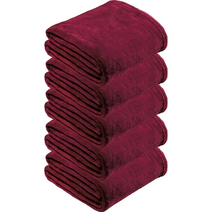 Wohndecke Wohndecke 5er-Pack "Amarillo", REDBEST, Fleece Uni – Bild 1