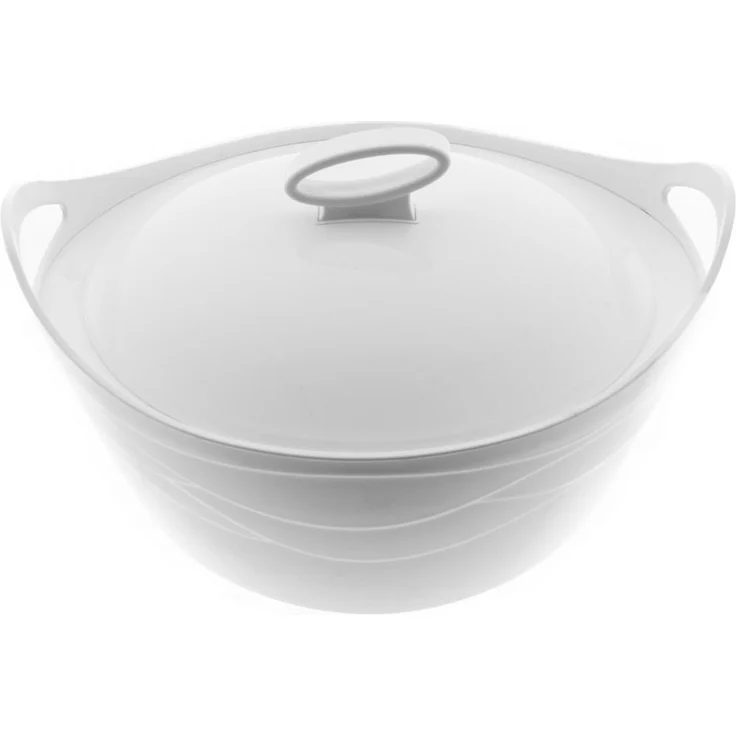 BEM Servierschüssel Thermobehälter, Edelstahl, (Warmhaltebehälter Thermos Essensbehälter Thermobox für Essen), Thermoschüssel mit Deckel praktisch in 3 Größen zur Auswahl – Bild 2