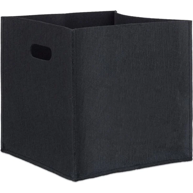 10x Quadratischer Filzkorb, schwarz 10024401 – Bild 9