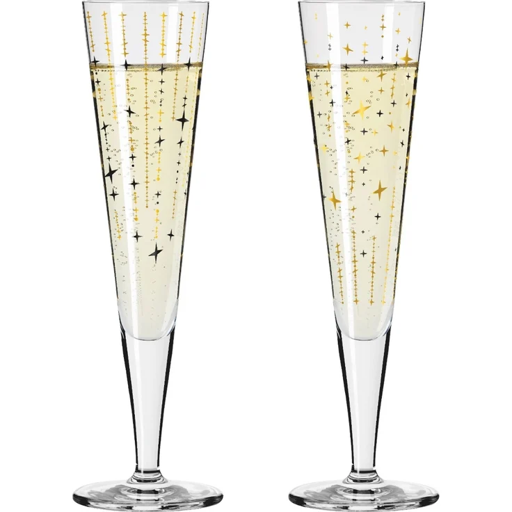 Ritzenhoff 6031008 Champagnerglas-Set H24 GOLDNACHT Sonja Eikler 2024 – Bild 2