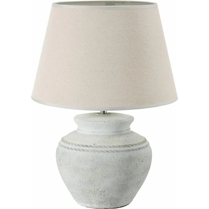 Mirabeau Tischleuchte Tischlampe Cleveland antikweiß – Bild 2
