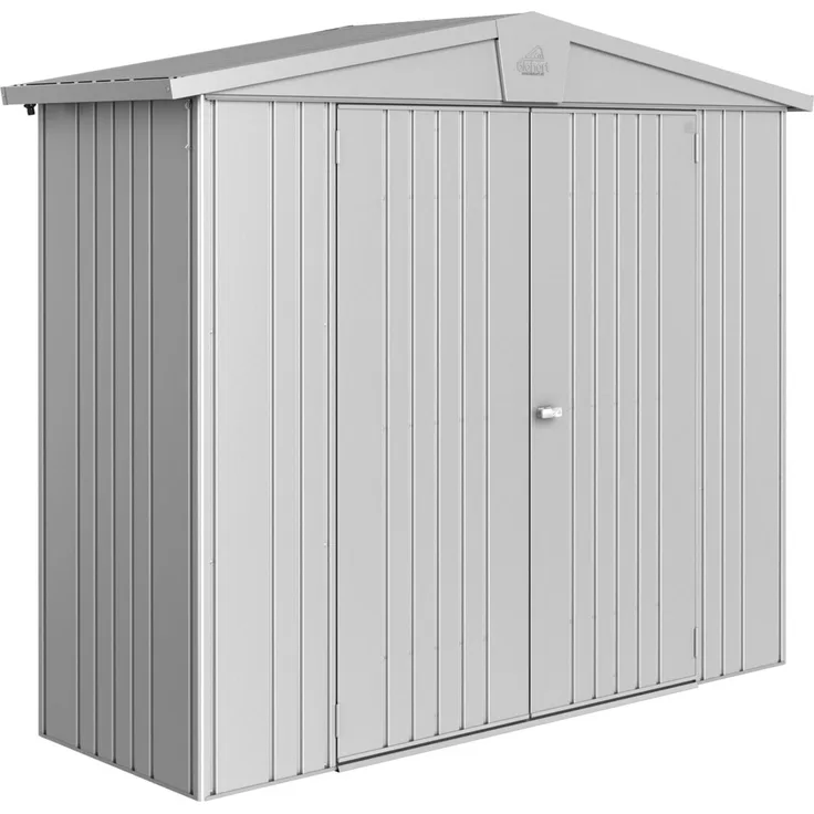 Biohort Gerätehaus Europa, 2A: 244 x 84 x 203 (b x t x h) cm, silber-metallic
