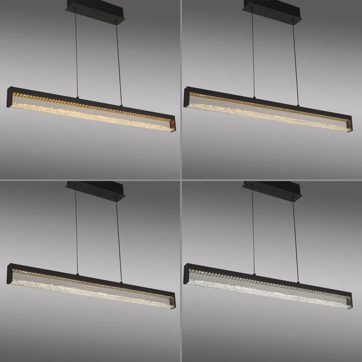 JUST LIGHT 11023-18 SPLENDA LED Pendelleuchte CCT schwarz Comfort-Lift – Bild 2