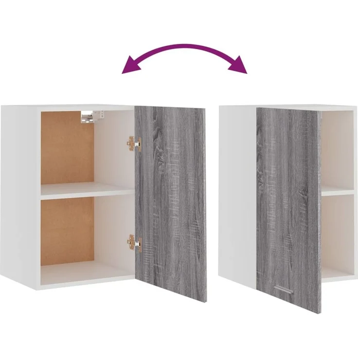 vidaXL Hängeschrank Lyon Grau Sonoma 39,5x31x60 cm Holzwerkstoff 826349 – Bild 7