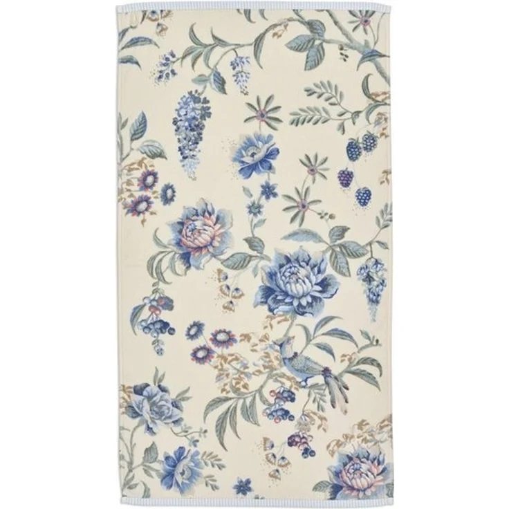 PiP Studio Gästehandtücher Pip Studio, 3er-Set Gästehandtücher, Secret Garden, 30x50 Weiß-Blau, (3er Set, 3-St) – Bild 2