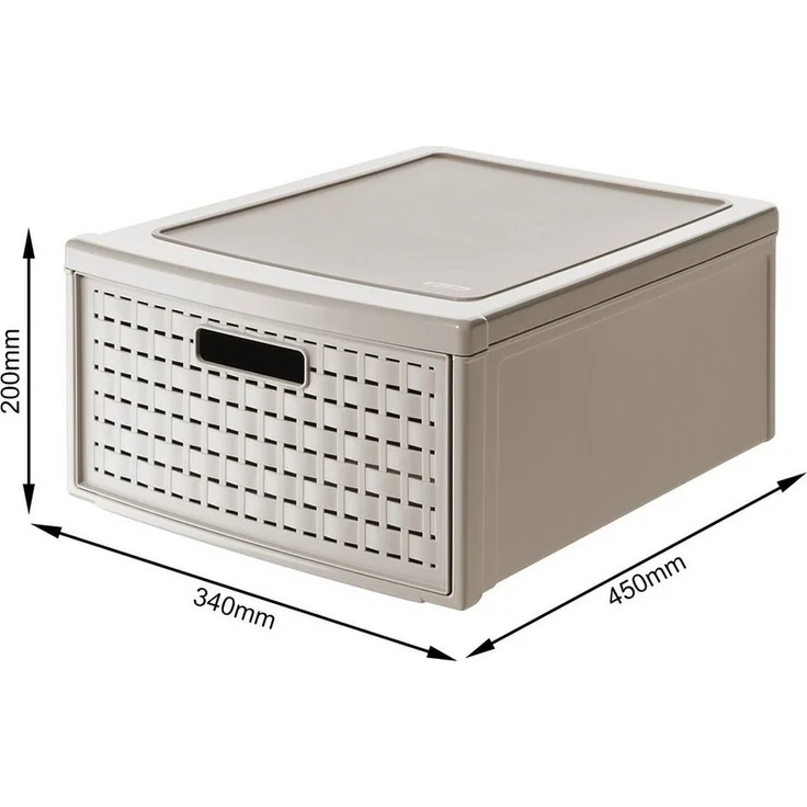 ROTHO Aufbewahrungsbox 3er-Set Schubladenbox COUNTRY 19l – Bild 2