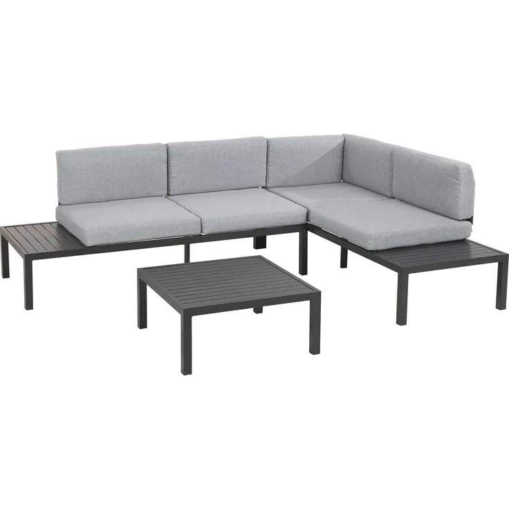 Lounge-Set Benni, Aluminium, Grau