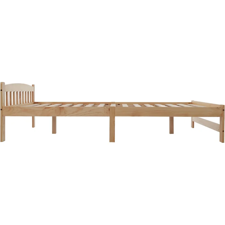 Doppelbett 140x200 cm Futonbett Kiefer Massivholz Naturholz Lattenrost robust Schlafzimmerbett – Bild 7