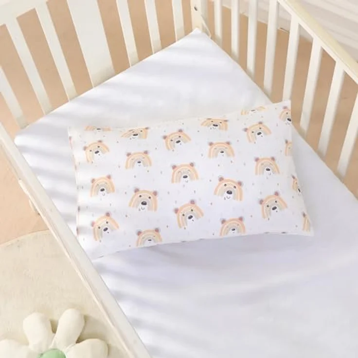 Kinderkissen Mit Kopfkissenbezug Aus Baumwolle- Kopfkissen Geeignet Für 3 Bis 10 Jahre - Größe 60x40 cm - Weiches Kissen Hypoallergen Maschinenwaschbar - Ideal Fürs Bett, Reisen und Schläfchen – Bild 5
