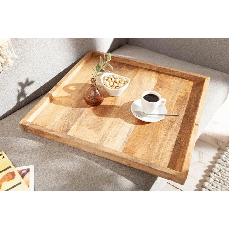 riess-ambiente Dekotablett MAKASSAR 50cm natur, aus Massivholz – Bild 2