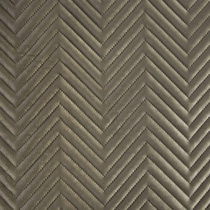 Tagesdecke Velours Samtdecke Gesteppt Steppdecke Klassische Decke SOFIA braun 70x160 cm braun – Bild 5