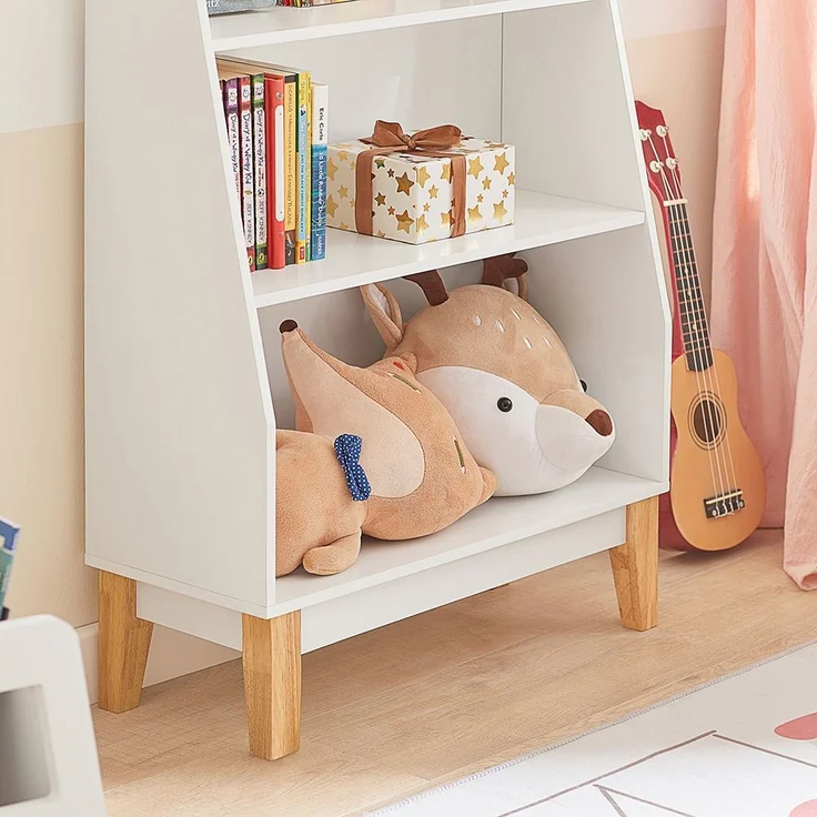 SoBuy KMB47-W Kinderregal, MDF, Lackiert, Weiß, 60 x 51 x 18 cm – Bild 6