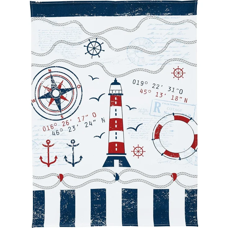 Erwin Müller Geschirrtuch Geschirrtuch 4er-Pack, Baumwolle Motiv – Bild 2