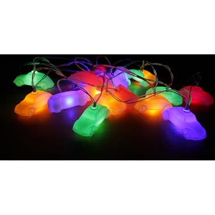 BRISA VW Collection - Stylishe Ambiente Volkswagen Käfer Batterie Lichter-Kette für viele Events (für Innen/3m/20 x LED/USB-C)