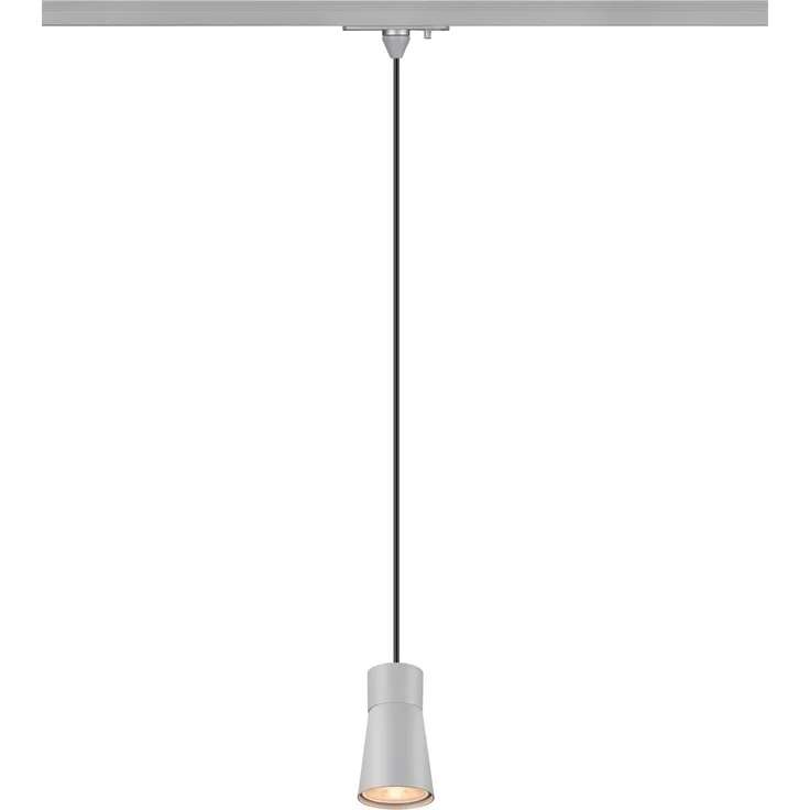 SLV PURI 2.0 Cone, 1~ Pendelleuchte, GU10, Pendellänge 200cm, 1x max. 6W, grau - Leuchten mit 1 Phasen Adapter – Bild 4