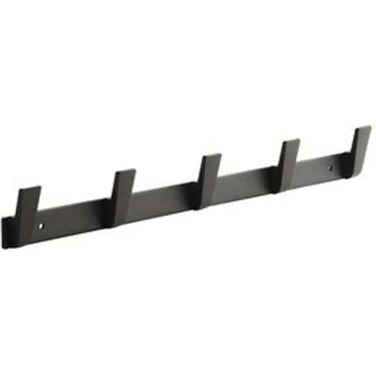 SO-TECH® Hakenleiste Blackline ALBUS schwarz pulverbeschichtet, (1 St), Länge 450 mm mit 5 Haken – Bild 6