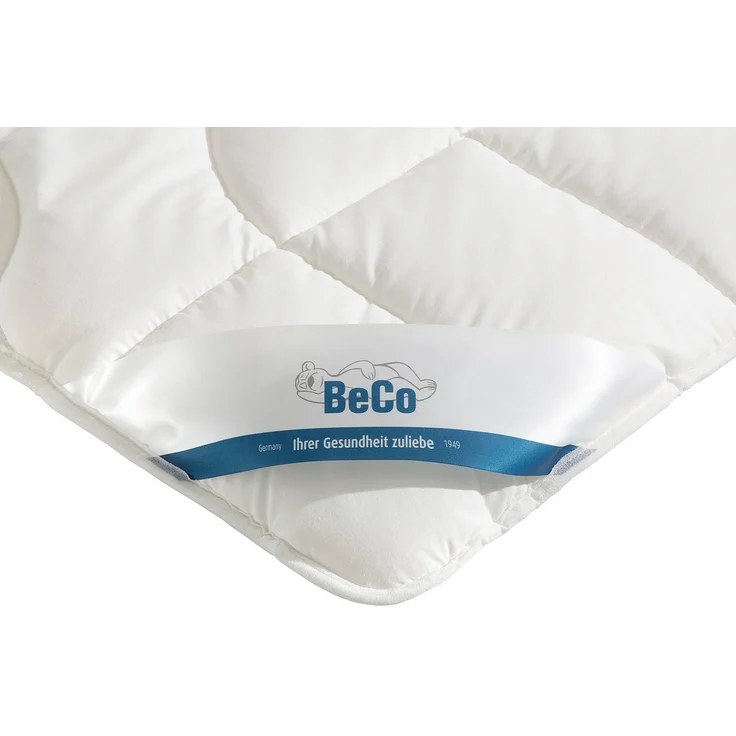Beco Kunstfaserbettdecke EcoWell Bettdecken für Sommer und Winter, Decke, Füllung: Polyester, Bezug: Bio-Baumwolle oder nachhaltiger Microfaser-Feinbatist uni, samtweich, Bettdecke 135x200 cm, 155x220 cm und weitere Größen, blauer Engel – Bild 2