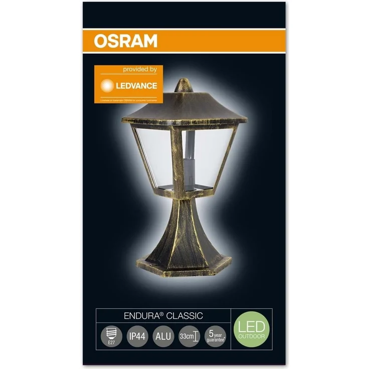 Osram LED Endura Classic Trad Gartenpylone Leuchte, fuer Aussenanwendungen, Sockel E27, Hoehe: 33 cm – Bild 3