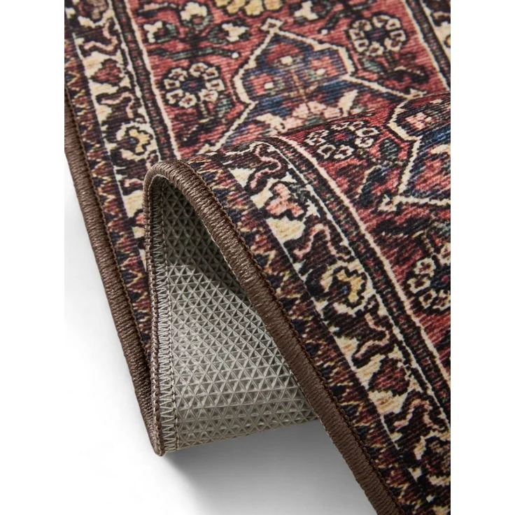 Interiyou Teppich Gent, Rechteckig, Höhe: 5 mm, Vintage Kurzflor für Wohnzimmer, Schlafzimmer, waschbar, pflegeleicht – Bild 4
