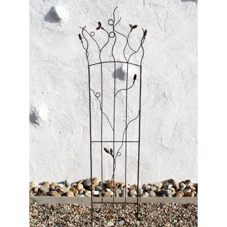 Rankhilfe JD2-12024 Rankgitter aus Metall 136 cm Kletterhilfe Zaun – Bild 2