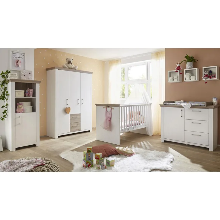Mäusbacher 'NEW YORK' 7-tlg. Babyzimmer-Set anderson pine/nelson eiche