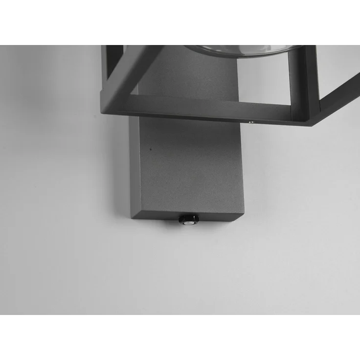 Außenwandleuchte LUNGA in Laternenoptik, Höhe 33cm, Anthrazit – Bild 9
